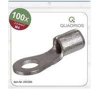 Quadrios 23C506 Cosse à oeillet Section max.=4 mm² Ø du trou=4.3 mm non isolé 100 pc(s)
