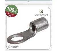 Quadrios 23C507 Cosse à oeillet Section max.=4 mm² Ø du trou=5.3 mm non isolé 100 pc(s)