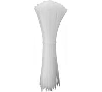 Quadrios 24CA346 24CA346 Serre-câble 250 mm 7.6 mm blanc stabilisé aux UV 100 pc(s)