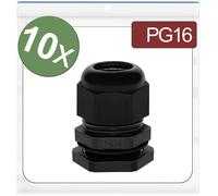 Quadrios 24CA382 Presse-étoupe PG16 Polyamide noir 10 pc(s)