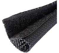 Quadrios 25CA481 25CA481 Gaine tressée noir PET 22 à 30 mm Marchandise vendue au mètre