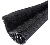 Quadrios 25CA482 25CA482 Gaine tressée noir PET 30 à 40 mm Marchandise vendue au mètre