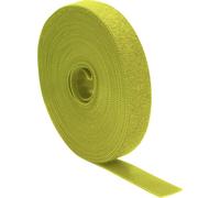 Quadrios 25CA524 Bande auto-agrippante pour grouper partie velours et partie agrippante jaune Marchandise vendue au mètre