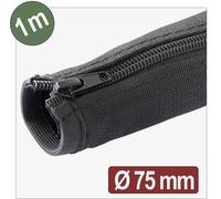 Quadrios 25CA765 25CA765 Gaine tressée noir polyester 1 m 75 mm (max) 1 m