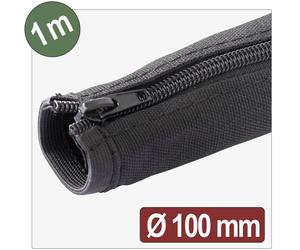 Quadrios 25CA766 25CA766 Gaine tressée noir polyester 1 m 100 mm (max) 1 m