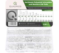 Quadrios 25SA101 25SA101 Assortiment de vis en plastique 530 parties