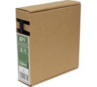 Quadrios 26CA767 Gaine thermorétractable sans colle noir 1 mm 0.5 mm Taux de retreint:2:1 10 m