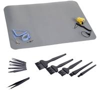 Quadrios Ensemble avec tapis antistatique (ESD) gris (L x l) 600 mm x 400 mm