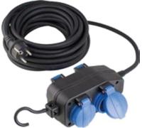 Quadriplette SCHWABE 10 M H07RN-F 3G1.5 - 4 prises - 860605