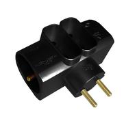 Zenitech Quadriplite 2x16A + 2x6A Latérale Noir pour écrans TV plats
