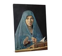 Quadro - Antonelle de Messine, annonce - Impression sur toile - Reproduction Artisanale Digitalisée - Prêt à accrocher 50 x 60 cm