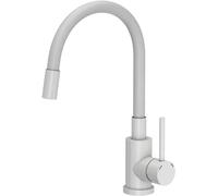 QUADRON MAGGIE Mitigeur de cuisine Steinsteel avec bec flexible VERYWHITE MAT - blanc mat