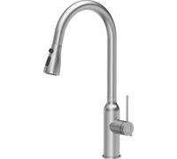 QUADRON Robinet de cuisine JESSICA Q LINE SteelQ, mitigeur 360°, robinet de cuisine en acier inoxydable, couleur : acier, hauteur : 47 cm, robinet pour cuisine