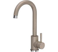 QUADRON Robinet de cuisine KATE SteelQ Mitigeur 360°, couleur : beige, hauteur : 22,3 cm Fonction QFix, rotation- Robinet de cuisine en inox