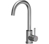 QUADRON Robinet de cuisine KATE SteelQ Mitigeur 360°, couleur : acier, hauteur : 22,3 cm Fonction QFix, rotation- Robinet de cuisine en inox