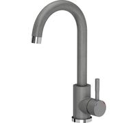 QUADRON Robinet de cuisine KATE SteelQ Mitigeur 360°, couleur : gris, hauteur : 22,3 cm Fonction QFix, rotation- Robinet de cuisine en inox