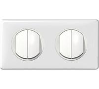 Quadruple Bouton-poussoir 2 postes Céliane complet - doublegriffe - Non