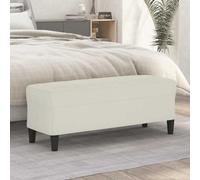 QUAHEAS Banc de couloir multifonction en velours avec coussin, 100 x 35 x 41 cm, avec espace de rangement, assise et coussin, idéal pour couloir, chambre à coucher, salle à manger et garde-robe