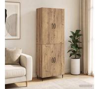 QUAHEAS Ensemble Meuble 2 pc Bois d'ingénierie modulable avec Rangement Mural Suspendu pour Salon séjour Bureau Cuisine Compact Design Moderne Gain Place