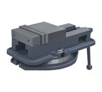 QUAHEAS Étau rotatif en fonte de 160 mm de largeur de mâchoire, rotatif à 360°, avec système de serrage basse, graduation fine, base stable pour atelier, bricolage, menuiserie