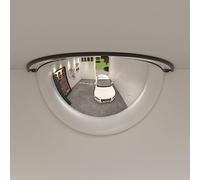 QUAHEAS Lot de 2 miroirs de circulation en acrylique - Diamètre : 40 cm - Épaisseur : 2 mm - Avec fixation pour la route, le parking, les lieux d'exploitation pour la sécurité et une meilleure