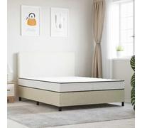 QUAHEAS Matelas à ressorts Bonnell, moyen, 140 x 190 cm, respirant, avec housse lavable, ergonomique, réversible, idéal comme sous-couche dans la chambre pour un confort de sommeil paisible