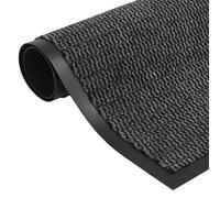 QUAHEAS Paillasson touffeté, anthracite, 60 x 180 cm, antidérapant, avec dos en caoutchouc, anti-salissures, pour couloir, balcon, terrasse, résistant aux intempéries et absorbant pour l'intérieur et