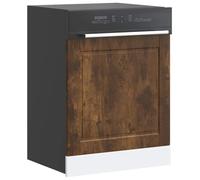QUAHEAS Panneau de lave-vaisselle Porto en bois de chêne fumé - 60 x 1,5 x 57 cm - Design intemporel - Plaque de protection pour armoire de cuisine - Facile d'entretien - Durable - Polyvalent - Pour