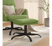 QUAHEAS Repose-pieds en velours vert clair - 60 x 60 x 36 cm - Rembourré avec pieds en métal - Pouf et pouf pour salon, chambre à coucher, couloir - Peu encombrant comme repose-pieds et siège