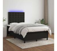 QUAHEAS Sommier à Lattes de lit 120x200 cm avec Cadre en Bois Massif, tête réglable, LED colorée, Matelas à Ressorts ensachés, surmatelas Doux, idéal pour Chambre Adulte ou Enfant
