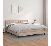QUAHEAS Sommier à Lattes de lit avec Matelas Cappuccino 160x200 cm Cadre Plateforme Structure Bois Massif avec tête réglable Rangement tiroir Coffre pour Chambre Adulte Enfant
