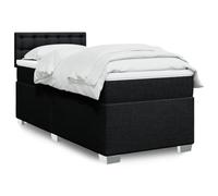 QUAHEAS Sommier à Lattes de lit et Matelas 80x200 cm avec tête capitonnée Support Chambre Adulte et Enfant Structure en Bois Massif pour Chambre d'ado ou Studio