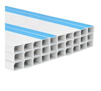 QUAHEAS Tuyaux d'installation autocollants en PVC 60 x 40 mm 30 m pour gestion des câbles et gestion des câbles dans le bureau, les jeux, les ordinateurs et les téléviseurs pour cacher et ranger les