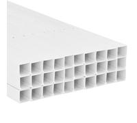 QUAHEAS Tuyaux d'installation en PVC - 100 x 60 mm - 30 m - Kit de goulotte pour gestion des câbles - Vissable pour mur, sol, plafond, polyvalent pour cacher les câbles d'alimentation et les câbles de