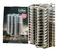 Quailitas Support de capsules de café [52 pièces] - Support rotatif pour capsules de café Tassimo pour cuisine, support rotatif pour capsules de café et de lait T-Disc - Accessoires pour machine à
