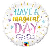 Qualatex 57262 Rond Anniversaire Have A Magical Jour Latex Balloon, 45,7 cm