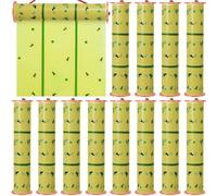 Qualirey Lot de 12 rouleaux de pièges à mouches adhésifs géants de 50 m pour extérieur et intérieur - Bande adhésive pour garage, serre, grange