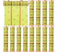 Qualirey Lot de 16 rouleaux de pièges à mouches adhésifs géants de 70 m pour extérieur et intérieur - Bande adhésive pour garage, serre, grange