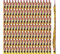 Qualirey Lot de 200 bandes adhésives pour piège à mouches en papier à suspendre pour intérieur et extérieur - Piège à insectes volants - Piège à moucherons - Pour mouches des fruits, insectes