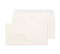Qualité supérieure et Patte autocollante format DL 110 x 220 mm 120 g/m ² de fenêtre fixe avec-Blanc-Lot de 50
