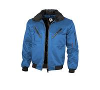 Qualitex - Veste Pilote 4 en 1 - Col et Manches séparable - Plusieurs Couleurs - Bleu Roi, 3XL