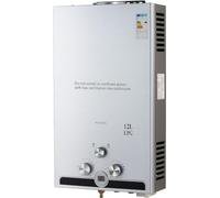 Quality Heating Chauffe-Eau à Gaz GPL 16 Litres 36 kW Portable - Chauffe-Eau Instantané au Propane Réglable 31-72°C, Démarrage à Faible Pression, pour Camping-Car, Caravane, Bateau et Extérieur