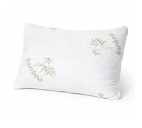 Quality Sleep Oreiller à Housse de Bambou 50x70 cm, Blanc | Housse fibre de bambou, 50 x 70 cm, respirant, thermorégulant, anti-acariens, hypoallergénique, blanc