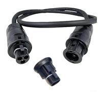 Qualoramall Câble de raccordement secteur pour Betteri BC01 vers prise pour onduleur solaire H07RN-F Flexible avec embout pour Hoymiles (3 m)
