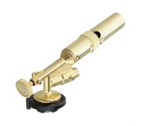 Qualoramall Chalumeau de soudage en cuivre butane avec flamme régulée par pression pour barbecue, travail de tôle, brasage à haute température, outil de chauffage doré, 38,1 x 13,1 x 10,2 cm