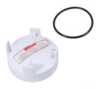 Qualoramall Couvercle d'alimentation de chlorinateur en plastique avec joint torique R171096 - Couvercle d'alimentation en plastique blanc - Diamètre extérieur : 118 mm - Diamètre intérieur : 108,7 mm