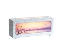 Qualoramall Diffuseur d'aromathérapie à flamme artificielle avec veilleuse colorée et 3 modes de brume, humidificateur alimenté par USB pour la maison, le bureau, la chambre, le yoga, la méditation