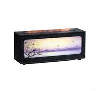 Qualoramall Diffuseur d'aromathérapie à flamme artificielle avec veilleuse colorée et 3 modes de brume, humidificateur alimenté par USB pour la maison, le bureau, la chambre, le yoga, la méditation