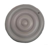 Qualoramall Housse ronde gonflable pour spa de 145 cm et 165 cm, couverture d'isolation thermique en PVC pour réduire la perte de chaleur, couvercle flottant gris pour protection des jacuzzis