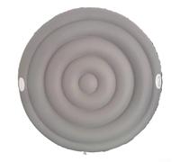 Qualoramall Housse ronde gonflable pour spa de 145 cm et 165 cm, couverture d'isolation thermique en PVC pour réduire la perte de chaleur, couvercle flottant gris pour protection des jacuzzis